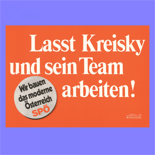 Vintage-Plakat "Kreisky und sein Team"
