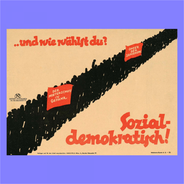 Vintage-Plakat "..und wie wählst du?"