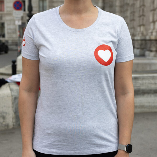 Mit Herz + Hirn T-Shirt tailliert – Bild 2