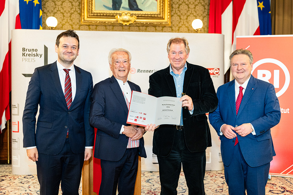Bruno-Kreisky-Preisverleihung im Wiener Rathaus an Richard Cockett für das Politische Buch 2024 