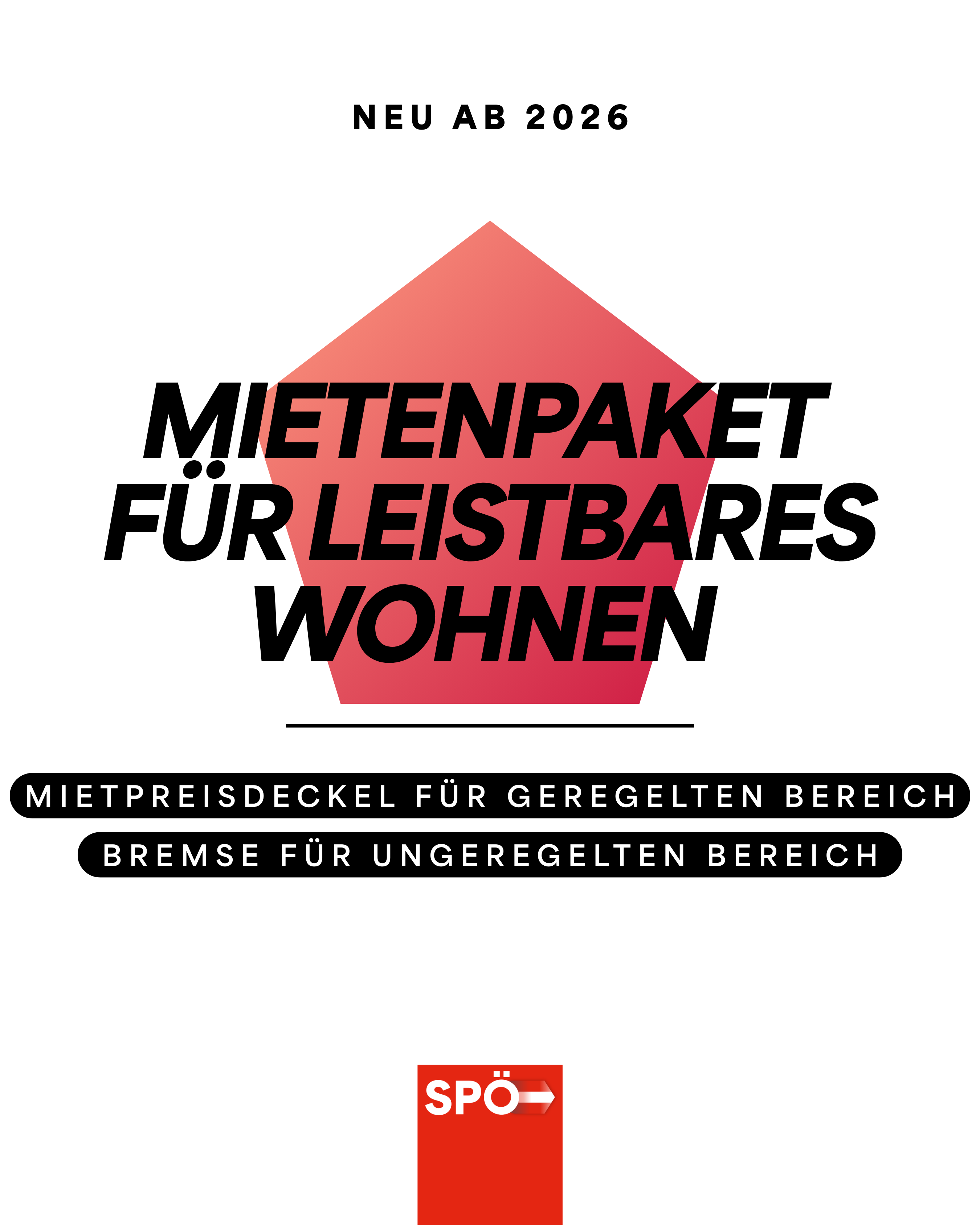 Mietenpaket für leistbares Wohnen