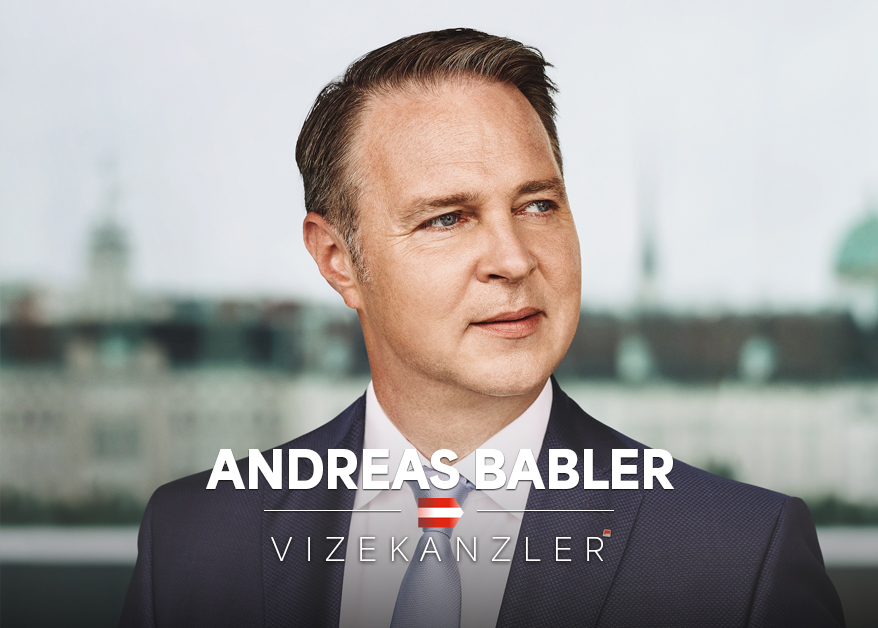 Porträt von Vizekanzler, Bundesminister Andreas Babler (SPÖ)