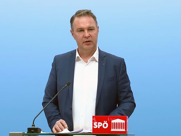 Pressekonferenz mit SPÖ-Chef Andreas Babler
