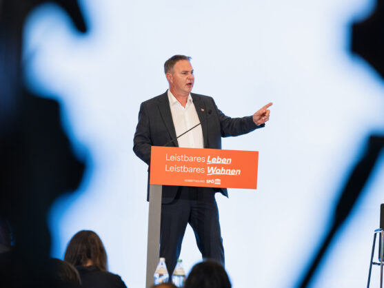 Andi Babler bei seiner Rede